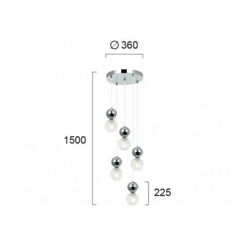 Люстра Viokef SYLIA 4238800