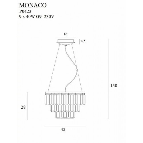Люстра MAXlight MONACO P0423