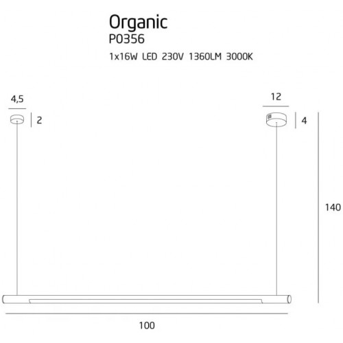 Люстра MAXlight ORGANIC P0356