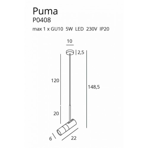 Люстра MAXlight PUMA P0408