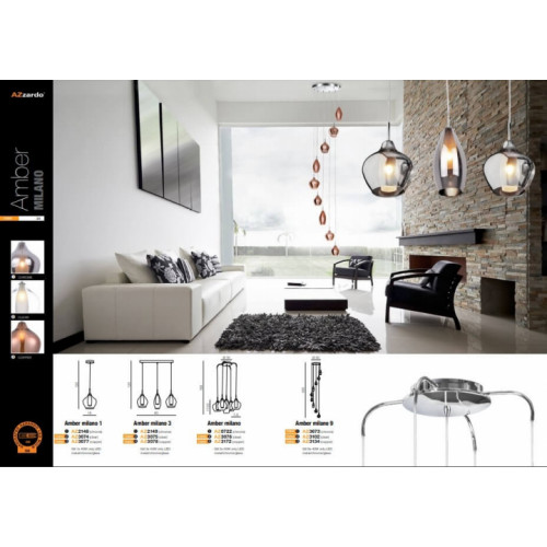 Люстра AZzardo AMBER MILANO AZ3172