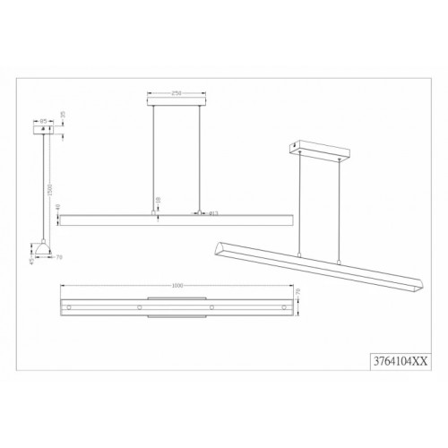 Люстра Trio RAMIRO 376410402