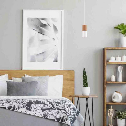 Люстра TK Lighting ELIT WHITE/WOOD 6305