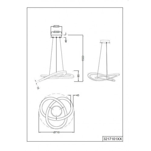 Люстра Trio OAKLAND 321710107
