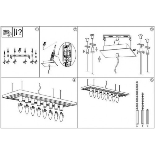 Люстра Ideal Lux MARTINEZ 166360