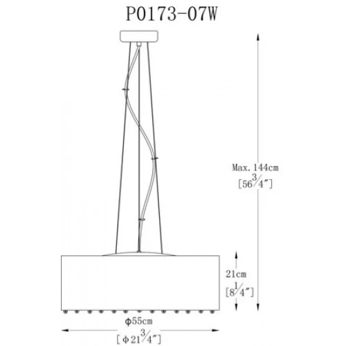 Люстра Zuma Line BLINK P0173-07W-F4B3