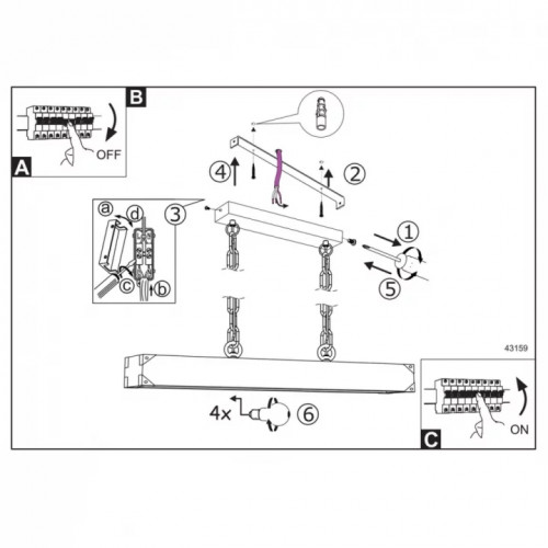 Люстра Eglo HARBOROUGH 43159