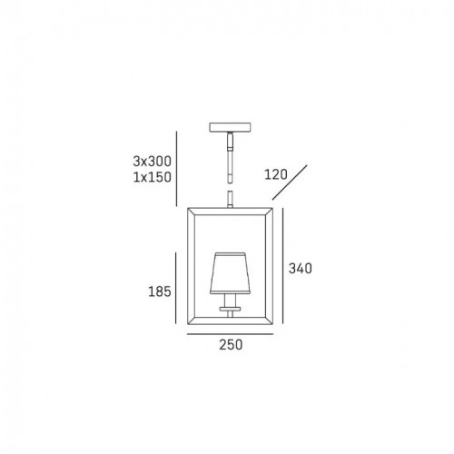 Люстра CosmoLight London P01007CH-BK