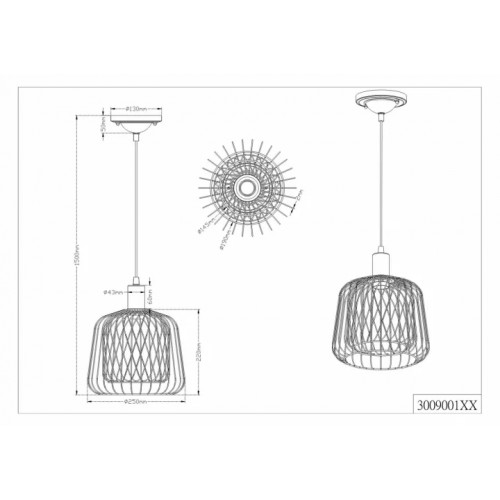 Люстра Trio SANNA 300900101