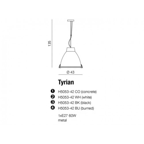 Люстра AZzardo TYRIAN AZ1578 (H505342BK )