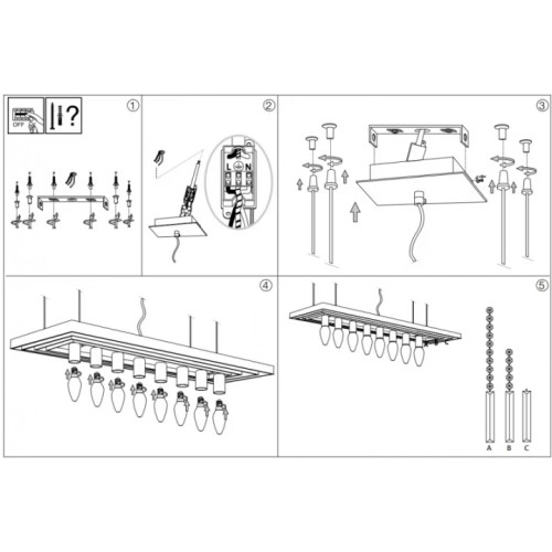 Люстра Ideal Lux MARTINEZ 213583