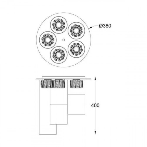 Люстра Zuma Line RIANO P0454-08D-SDAC
