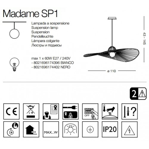 Люстра Ideal Lux MADAME 219875