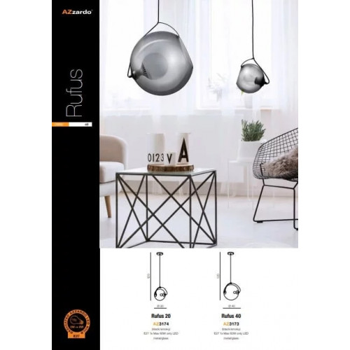 Люстра AZzardo RUFUS 20 AZ3174