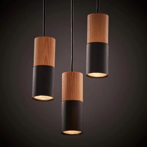 Люстра TK Lighting ELIT BLACK WOOD 6310
