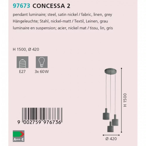 Люстра Eglo Concessa 2 97673