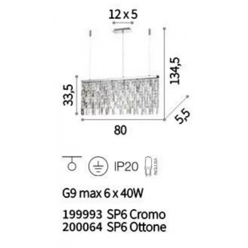 Люстра Ideal Lux ELISIR 200064