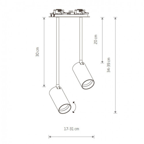 Люстра врізна Nowodvorski MONO SURFACE LONG 7740