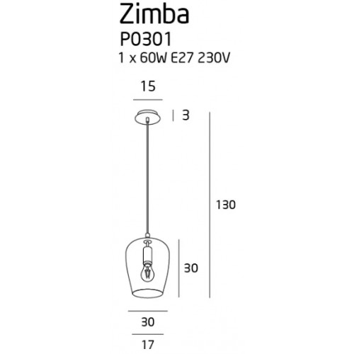 Люстра MAXlight ZIMBA P0301