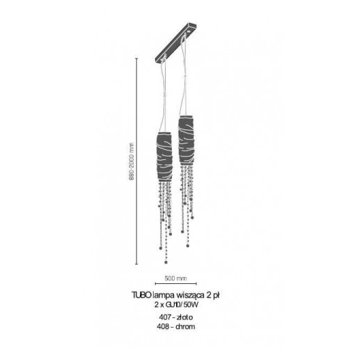 Люстра Amplex TUBO 408 (8832)