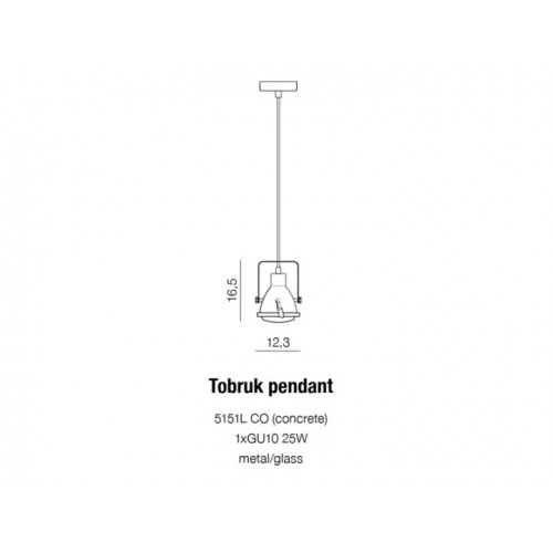Люстра AZzardo TOBRUK AZ1585 (P515COCON)
