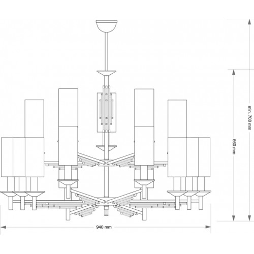 Люстра AZzardo WHEEL XXL DIMM AZ3417
