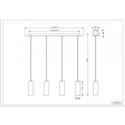 Люстра Trio MARLEY 312400424