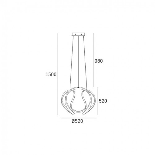 Люстра CosmoLight Toronto P03618WH