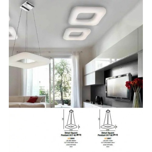 Люстра AZzardo DONUT SQUARE CCT 46 AZ2666