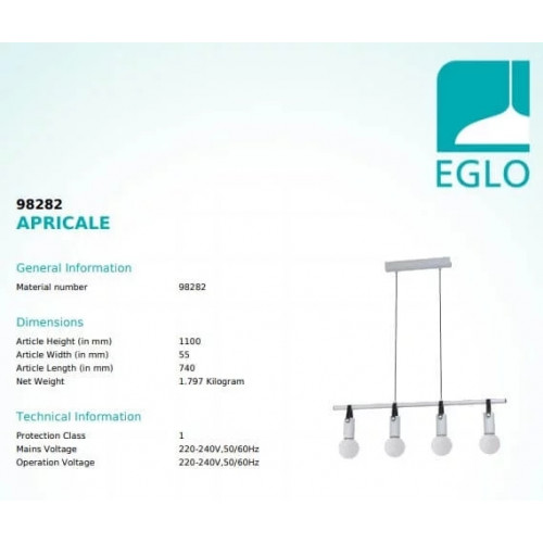 Люстра Eglo BOCADELLA 98347