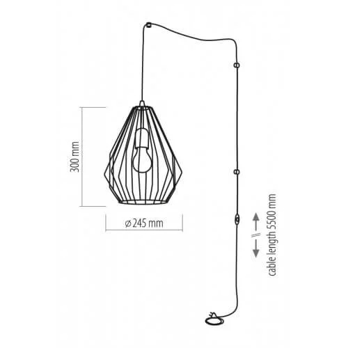 Люстра TK Lighting BRYLANT BLACK 2287