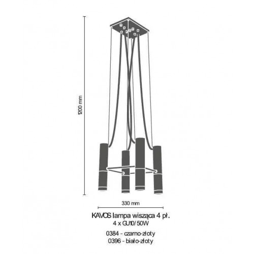 Люстра Amplex KAVOS 0396 (8369)