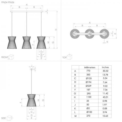 Люстра Eglo MASETA 99636