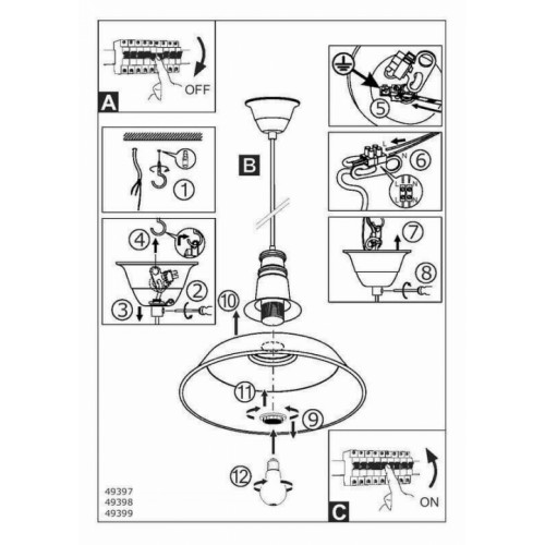 Люстра Eglo SOMERTON 1 49398
