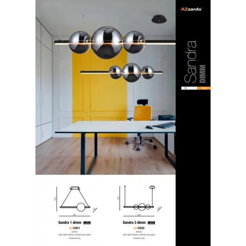 Люстра AZzardo SANDRA DIMM AZ3351
