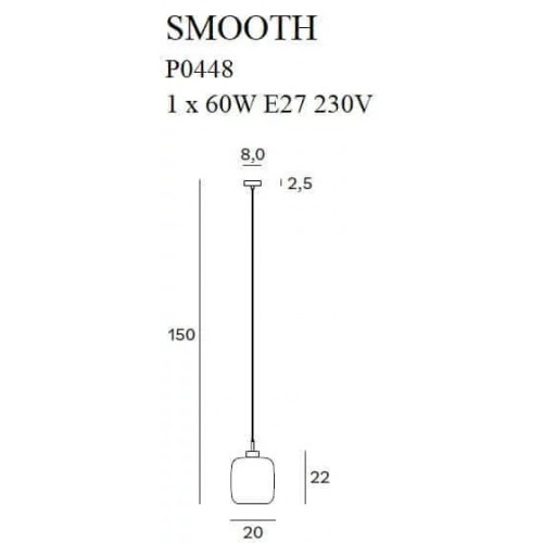 Люстра MAXlight SMOOTH P0448