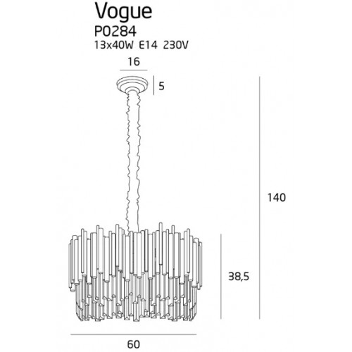 Люстра MAXlight VOGUE P0284