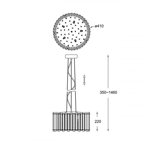 Люстра Zuma Line VENTUS P0465-05C-F4AC