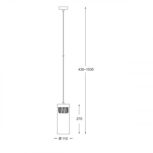 Люстра Zuma Line GEM P0389-01D-F7AC