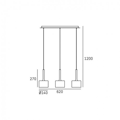 Люстра CosmoLight DUBLIN P01216CH