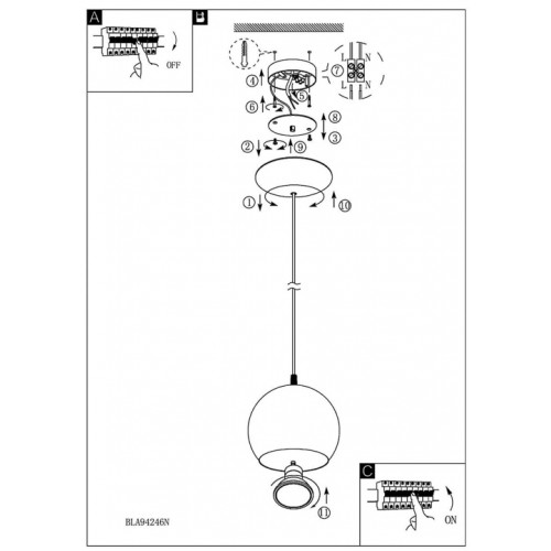 Люстра Eglo PETTO 1 94246