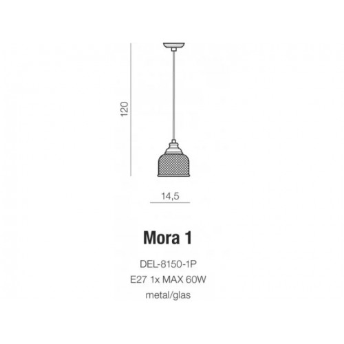 Люстра AZzardo MORA 1 AZ2109 (DEL81501P )