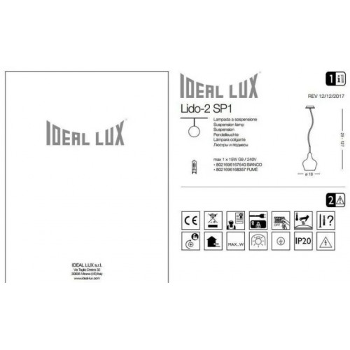 Люстра Ideal Lux LIDO-2 168357