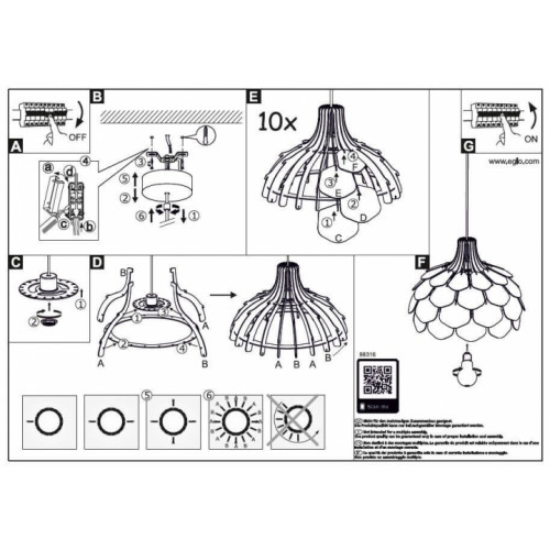 Люстра Eglo MORALES 98316