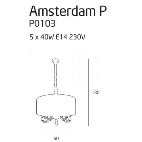 Люстра MAXlight AMSTERDAM P0103