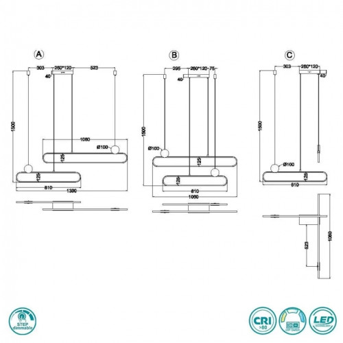 Люстра Trio GRANT 342710208