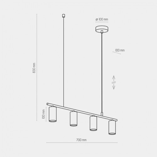 Люстра TK Lighting LOGAN BLACK 4427
