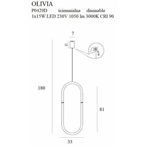 Люстра MAXlight OLIVIA P0429D