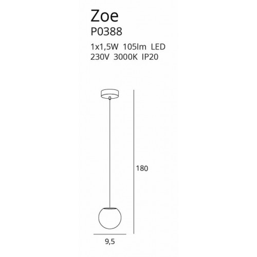 Люстра MAXlight ZOE P0388