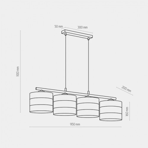 Люстра TK Lighting TAGO WHITE 3224